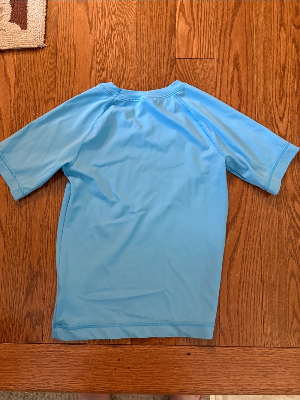 Hanna Andersson Light Blue Kids Swim Rashguard Like New 8/130 - Picture 4 of 4